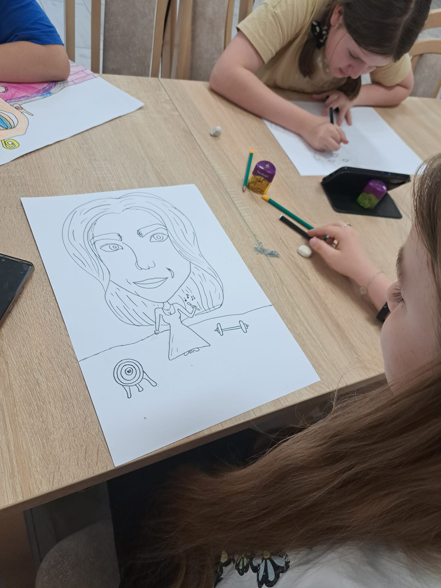 Zajęcia plastyczne - karykatury i portrety